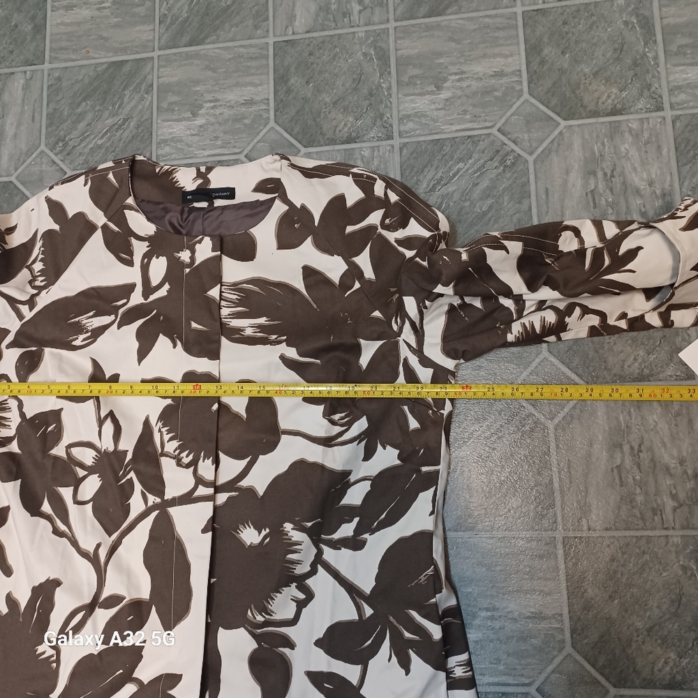 New York & Company brown and Beige Floral Jacket Size XL - Picture 15 of 15